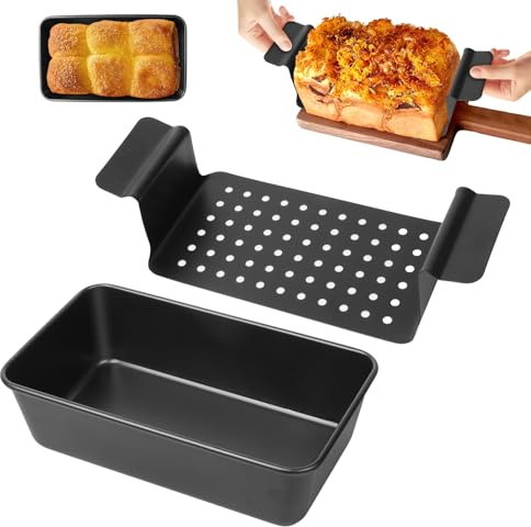 Niuny Brotbackform Kasten Kuchenform Kasten Kastenform Kuchen Kastenform Brot 25cm Mit Einsatz Abnehmbar Karbonstahl Backform Kastenforms Backformen Rechteckig für Backen Kuchen Braten Von Fleisch