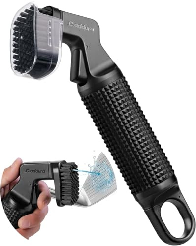 CADDURA Golf Club Cleaner, Brush Cleaner | 80ml Bottle, 360° ROTATING CLIP, Heavy-Duty Nylon Bristle, Anti-Leak Design, Ergonomic Grip, Golf Gift for Men