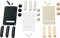 Fender Stratocaster Accessory Kit Set d'accessoires pour Stratocaster - Noir