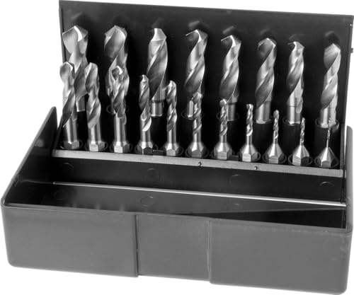 SW STAHL 19-teilig Spiralbohrer-Bit-Satz HSS-G Metallbohrer 1-10 mm | Bohrerset mit 1/4 Zoll Sechskant-Antrieb, geschliffene HSS-Bohrer-Bits, inklusive patentierter Kunststoffkassette