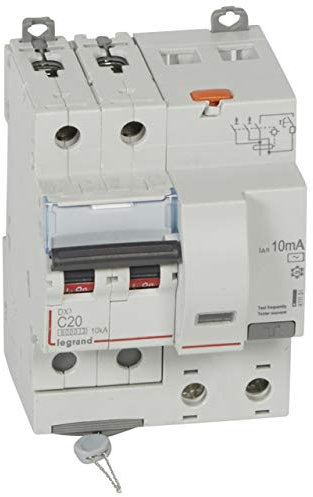 411151 Legrand Disjoncteur Différentiel 20a Type Ac 10ma Dx³6000 10ka 2p
