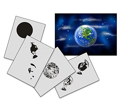 UMR-Design AS-161 Earth Airbrushschablone Step by Step Grösse M