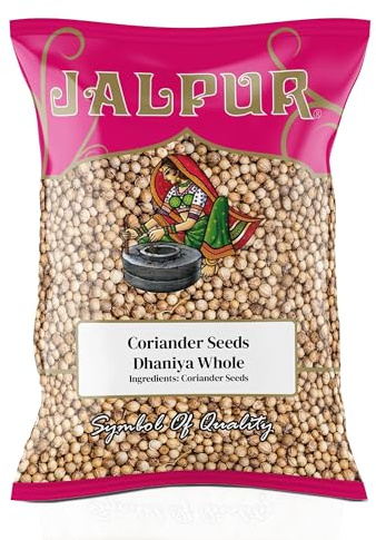 JALPUR MILLERS Premium Coriander Seeds (Dhana Whole) 1kg – Whole Dhania Seeds, Aromatic Indian Spice for Cooking, Grinding, Roasting – Natural, Vegan Friendly, Ideal for Curries, Pickles & Spice Mixes
