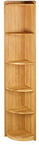 BioKinder Eckregal Standregal Bücherregal Regal Lara aus zertifiziertem Massivholz Erle 200 x 35 cm