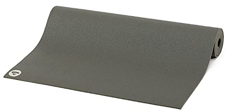 Bodhi Yogamatte Rishikesh Premium 60 | Rutschfest & Schadstofffrei | Matte für Yoga & Pilates | Antirutschmatte für deine Yogapraxis | Made in Germany | OEKO-TEX 100 | Übungsmatte | grau
