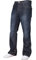 Jean pour homme Coupe Bootcut évasée Taille King Jambes Larges Bleu - - 44