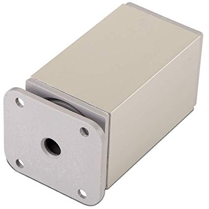 SOTECH Höhenverstellbarer Möbelfuß DAK Höhe 80 mm Silber eloxiert | Schrankfuß Stellfuß