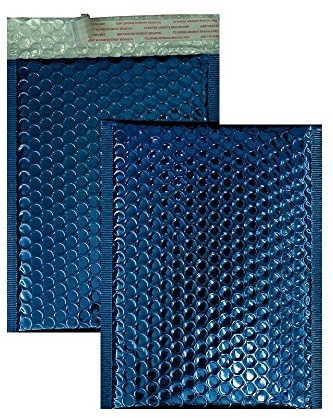 Farbige Luftpolstertaschen | Premium | 250 x 334 mm Blau (10 Stück) mit Abziehstreifen | Briefhüllen, Kuverts, Couverts, Umschläge mit 2 Jahren Zufriedenheitsgarantie