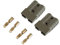 eXODA Kit de connecteur Chariot élévateur pour câble de batterie Prise de charge 50A 10 mm² Connecteur de câble gris