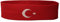 Stirnband Motiv Fahne/Flagge Türkei + gratis Aufkleber, Flaggenfritze®