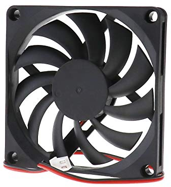 2x Ventilateurs PC Boîtier Refroidissement Refroidisseur Ventilateurs Brushless Silencieux 80x80x10mm DC 12V 2Pin Pour Ordinateur PC De Refroidissement Bevs