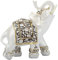 Exquisito Estatua de Elefante Resina Modelo de Elefante Riqueza Afortunada Estatuilla Pintada A Mano Artesanal Decorativa para el Hogar Sala de Estar Vinoteca Decoraciones