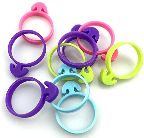 60 Pcs Pastry Bag Ties Reusable Icing Bag Ties Silicone Decoration Bag Clips Cake Piping Bag Ties for Cupcakes Cookies and Pastry(15 Pieces Light Purple15 Pieces Blue15 Pieces Rose Red15 Pieces Green)