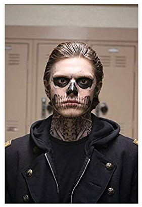 ZRRO Thriller-Poster – Evan Peters Tate American Horror Story Poster Leinwand Poster Wandkunst Dekor Druck Bild Gemälde für Wohnzimmer Schlafzimmer Dekoration 30 x 45 cm