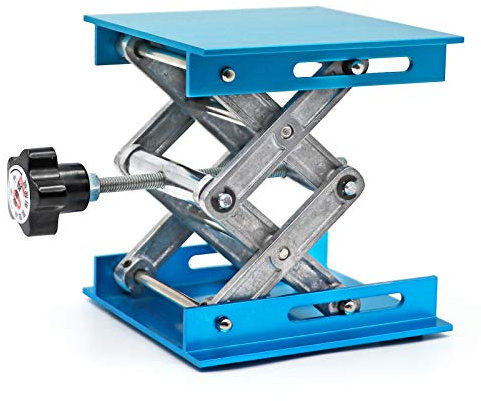 Laborwagenheber, Aluminiumoxid, Laborstütze, Laborbühne, Labor-Hebebühne (10,2 x 10,2 cm)