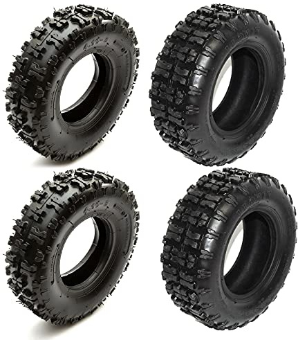 Set 4 Reifen Reifen für Mini Quad ATV (2x) 13.5-6 + (2x) 4.10-6 inkl. Schlauch