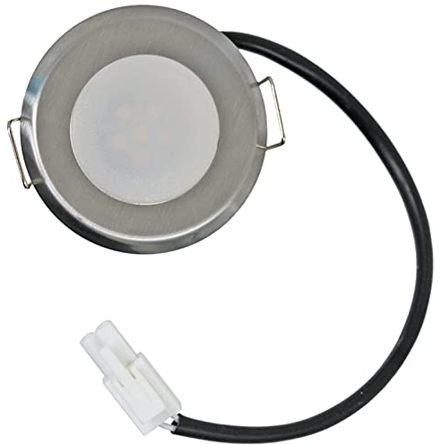 SPARES2GO Campana extractora de luz LED universal para campana extractora, redonda, 54,5 mm, 1,6 W