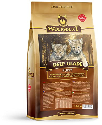 Wolfsblut - Deep Glade Puppy - 12,5 kg - Rothirsch und Wasserbüffel - Trockenfutter - Hundefutter - Getreidefrei
