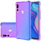 Gufuwo Custodia per Huawei Y9 Prime 2019/Honor 9X/P Smart Z STK-LX1, Copertura Morbida in TPU Sfumato - Antigraffio Ultra Sottile con Protezione Antishock Cover per Huawei Y9 Prime 2019 Viola/Blu