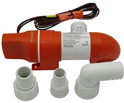 Secure Fix Direct Automatic Boat Bilge Pump 1100GPH 24V (Marine Low Profile Built in Float Switch)