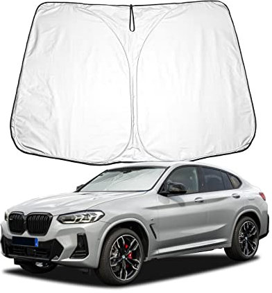 BIXUAN X4 Parasol Compatible con BMW X4 G02 Parabrisas para G02 el Auto Frontscheibenabdeckung Wind para X4 Frontscheibe Blockiert UV Abdeckung Faltbar