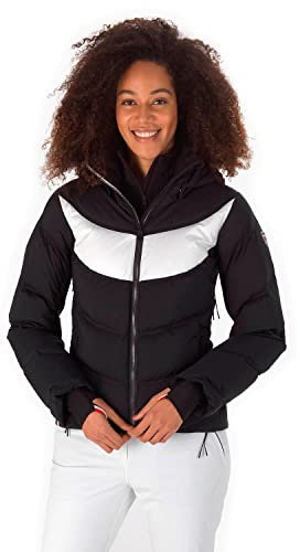 Rossignol W Signature Down Jacket Schwarz - Daunen Wasserdichte atmungsaktive Damen Daunenskijacke, Größe L - Farbe Bico