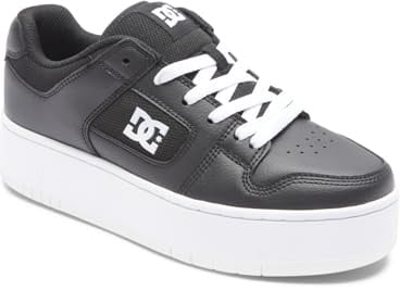 DC Shoes Manteca 4 Platform – Damen-Plateauschuhe ADJS100156., Schwarz/Schwarz/Weiß, 36 EU