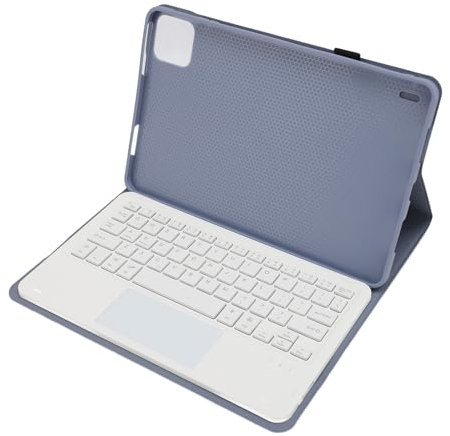 Plyisty Keyboard Case for Pad 6, Tablet Touchpad Keyboard Cover with Magnetic RemovableWireless Keyboard, 7 Color Backlit, Support for Android, for IOS (Purple)