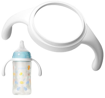 Mam Bottle Handles, Baby -Feeding Bottle Handle, Handle Grip for Wide Neck Bottles, Baby Bottles Handles Holder for Silicone Glass Baby Bottles