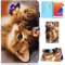 Auslbin Hülle für iPad 9 8 7 Gen 10.2 Schutzhülle PU Leder Case Magnetisch Flip Cover mit Ständer für iPad 10.2 2021/2020/2019,Schmetterling und Katze