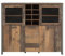 Wohnorama Highboardvitrine ca. 150 cm breit Clif von Forte Old-Wood Vintage/Beton