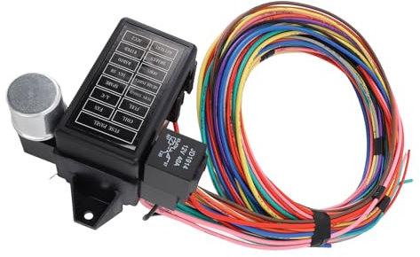 Kit de Arnés Resistente de 14 Circuitos con Conexión Segura de Fusibles para Autos Clásicos