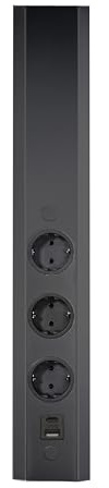 Thebo ST 3061/3 USB Energiesäule schwarz