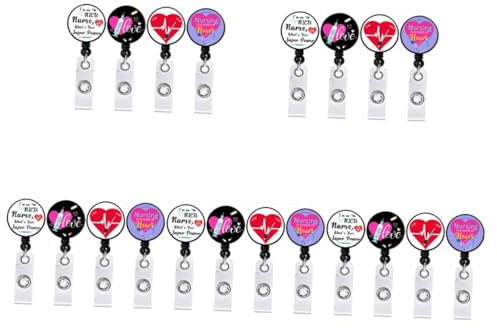 Lurrose 20pezzi Portabadge Retrattile Per Per Tesserini Design e Meccanismo Silenzioso Facile Usare Per Id e Chiavi