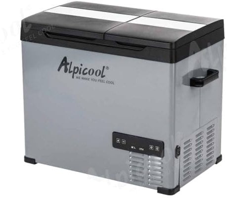 Alpicool CHS45 32L Kompressor Kühlbox 12V tragbarer Kühlschrank elektrische Gefrierbox klein Gefrierschrank für Auto camping, -20℃ bis 20℃, Zweifache Temperaturregelung