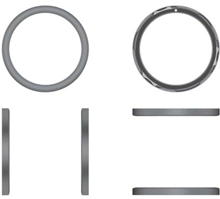 Watch Bezel Case for Nothing CMF Watch Pro 2 Smartwatch Metal Case Bezel Case Solid Color Replacement Hard Case, All-Around Protection (dark Gray)