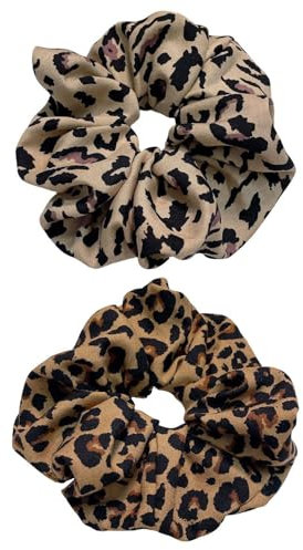 Lot De 2 Élastiques À Cheveux Imprimés Léopard, Bandeaux Tendance Imprimé Léopard, Bandeaux Confortables Antidérapants, Accessoires Pour Cheveux Pour Filles Et Femmes