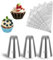 Wanmu Churro - Juego de bolsas y puntas pasteleras, 3 puntas extragrandes de 9 pies con 20 bolsas de pastelería desechables, punta de repostería abierta de acero inoxidable para Eclair