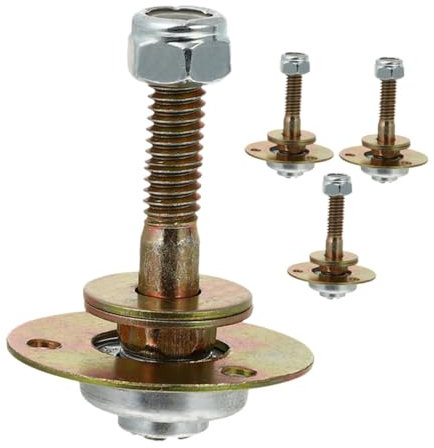 MAGICLULU 4 Stück Schaukelstuhl Zubehör Stühle Gleiter Schaukellager Hardware Lager Metall Ersatzteile Schaukel Esszimmerstuhl Möbelverbinder Schaukelstuhlteile Eisen Golden