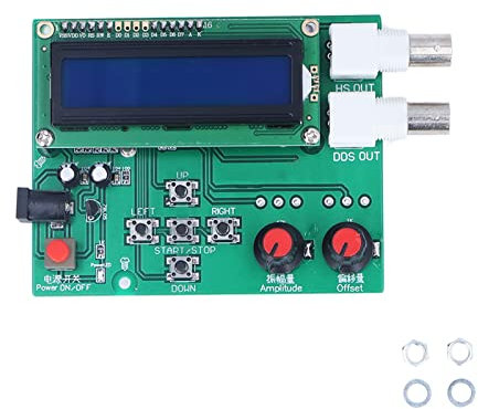 Kit del Generador de Función DDS Salida de Frecuencia de Alta Velocidad de Alta Velocidad de hasta 8MHz 0.5VPP-14VPP para Ajuste de Frecuencia Izquierda y Derecha, Arranque de