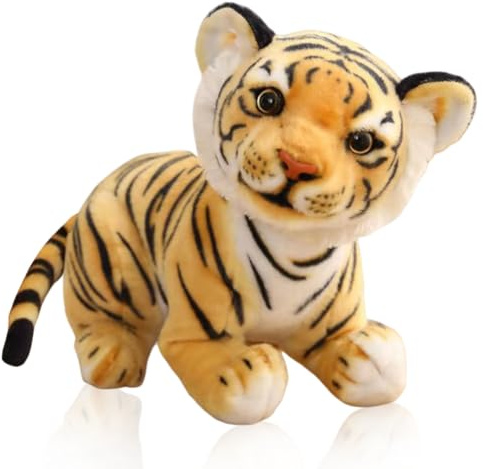 Danbghyuo Tiger Plüschtier, Realistische Tiger Kuscheltiere,Tiger Plüsch-Plüschtier, Cartoon Plüsch Spielzeug,Plüschtier Tiger Kuscheltier,für Erwachsene Mann Frau Dekoration Geschenk