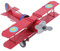 GOTTAJOY Vintage Iron Fighter Airplane Ornament in Red for Home Decor and Childrens Gift