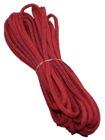 mophrati Faux Suede Cord Leder geflochtene Schnur Schmuckzubehör Zubehör Multicolor Supplies Armband Halskette, Weinrot