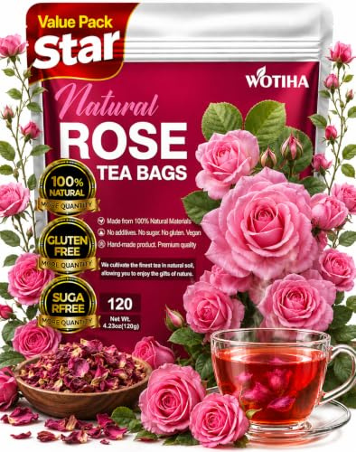 Natural rose tea 120g.100% natural ingredients rose Herbal Tea. Additive-Free • Caffeine-Free • Sugar-Free • Vegan