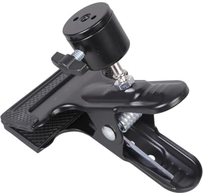 MultiPurpose Ball Head Clamp 360Rotation 1 / 4Inch Mounting Hole for Attaching Various Photography Gear Studio Lights Reverse Mount Clamp