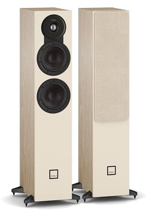 DALI Sonik 5 schlanke, bodenstehende passive HiFi-Lautsprecher – Dual 13,3 cm Clarity Cone Tieftöner, 2,8 cm Soft Dome Hochtöner, SMC-Magnetsystem, natürliche Eiche (Paar)