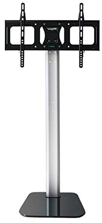 Soporte de Suelo para TV Soporte para TV con Pedestal de Mesa con Soporte para televisores LCD/LED/Plasma de 37 a 60 Pulgadas, Soporte para TV Ajustable en Altura con Base de Vidrio Templado y