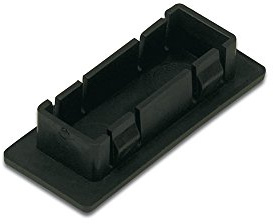 DIGITUS LWL-Blindstopfen – für LC Duplex Durchbrüche – 100 Stück – für Glasfaser Patchpanel und Spleißboxen – Schwarz