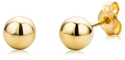 MIORE Schmuck, Goldohrringe Damen, Ohrstecker Gold 375 9 Kt, Ohrringe Kugeln, Ohrringe Gold, Kugel Piercing Ohr, Damenohrringe aus Echtgold, goldene Ohrstecker Damen, Ohrschmuck