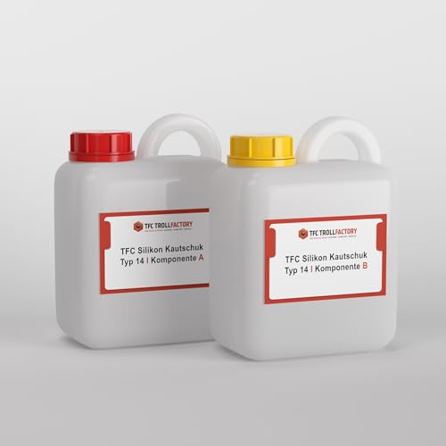 TFC Troll Factory Silikon Kautschuk Typ 14 I Dubliersilikon, mittelhart I transluzent I 2 kg (1 kg + 1 kg)
